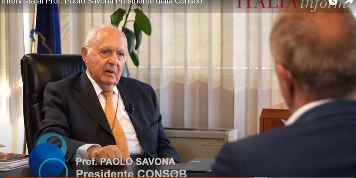 Ecco il video dell'intervista esclusiva al Prof. Paolo Savona, Presidente Consob